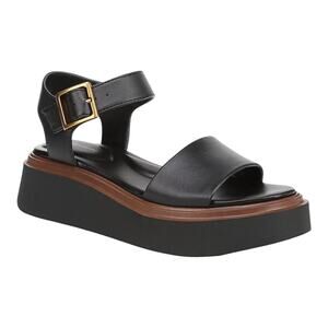 Giani Bernini Women's Teagann Platform Wedge Sandals Black Size 7
